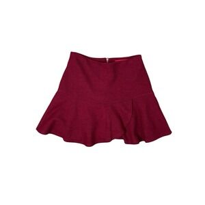 Akira Chicago Wool Blend Red Skirt Size‎ Small